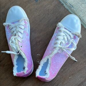 Pink and White Casual Sneakers